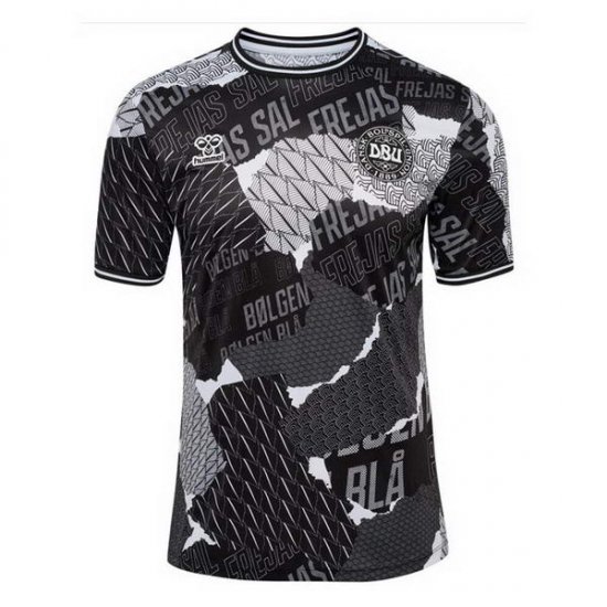 Camiseta Pre Partido del Dinamarca 2024 Negro - Haga un click en la imagen para cerrar