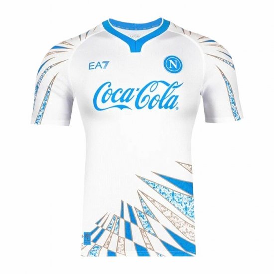 Camiseta Pre Partido del Napoli 25-26 Blanco - Haga un click en la imagen para cerrar