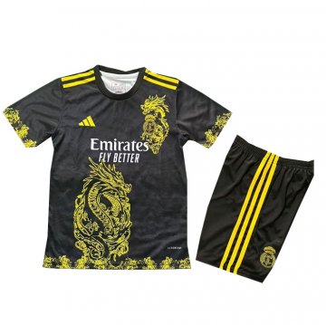 Camiseta Real Madrid Dragon Nino 2025-2026 Negro