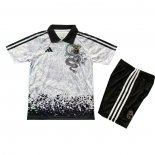 Camiseta Real Madrid Dragon Nino 25-26 Gris