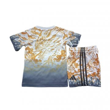 Camiseta Real Madrid Dragon Nino 25-26 Naranja