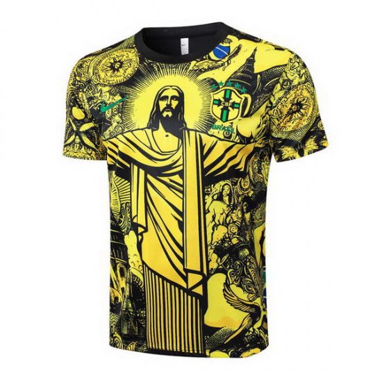 Camiseta de Entrenamiento Brasil Jesus 24-25 Amarillo - Haga un click en la imagen para cerrar