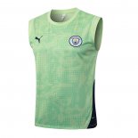 Camiseta de Entrenamiento Manchester City Sin Mangas 25-26 Verde