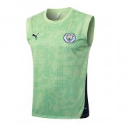 Camiseta de Entrenamiento Manchester City Sin Mangas 25-26 Verde