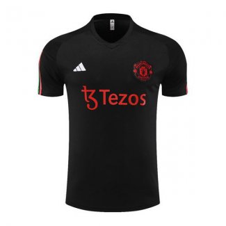 Camiseta de Entrenamiento Manchester United 23-24 Negro