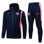 Chandal con Capucha del Barcelona Nino 25-26 Negro Rosa