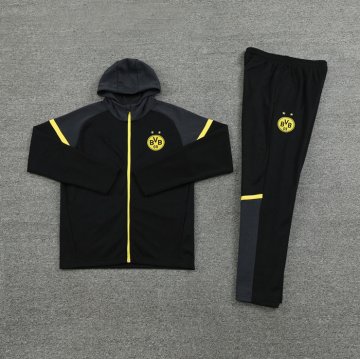 Chandal con Capucha del Borussia Dortmund 24-25 Negro