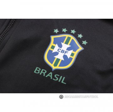 Chandal con Capucha del Brasil 22-23 Negro