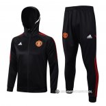 Chandal con Capucha del Manchester United 2022-23 Negro