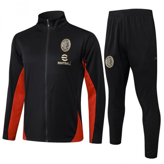 Chandal de Chaqueta del AC Milan 2024-25 Negro - Haga un click en la imagen para cerrar