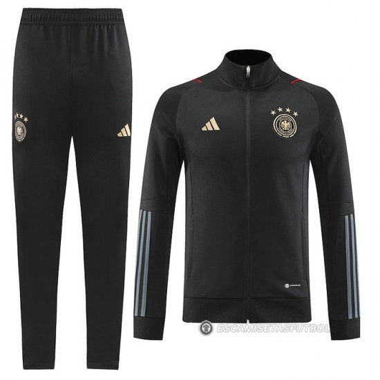 Chandal de Chaqueta del Alemania 22-23 Negro - Haga un click en la imagen para cerrar