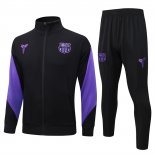 Chandal de Chaqueta del Barcelona 25-26 Negro Purpura