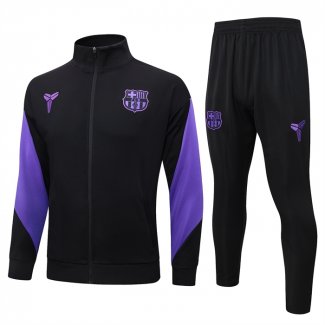 Chandal de Chaqueta del Barcelona 25-26 Negro Purpura