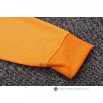 Chandal de Chaqueta del Barcelona Nino 22-23 Naranja