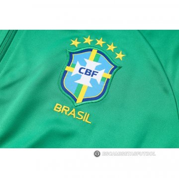 Chandal de Chaqueta del Brasil 23-24 Verde