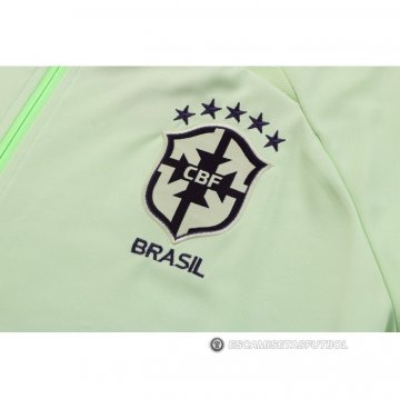 Chandal de Chaqueta del Brasil Nino 22-23 Verde