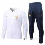 Chandal de Chaqueta del Francia 22-23 Blanco