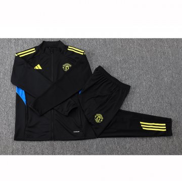 Chandal de Chaqueta del Manchester United Nino 25-26 Negro Amarillo