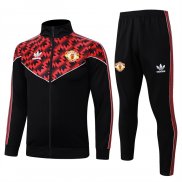 Chandal de Chaqueta del Manchester United Nino 25-26 Negro Rojo