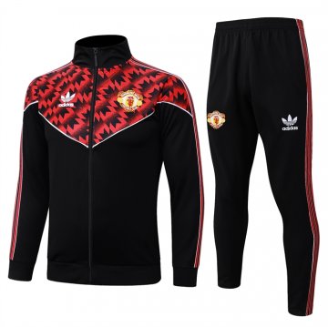 Chandal de Chaqueta del Manchester United Nino 25-26 Negro Rojo