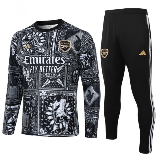 Chandal de Sudadera del Arsenal 2024 Negro - Haga un click en la imagen para cerrar