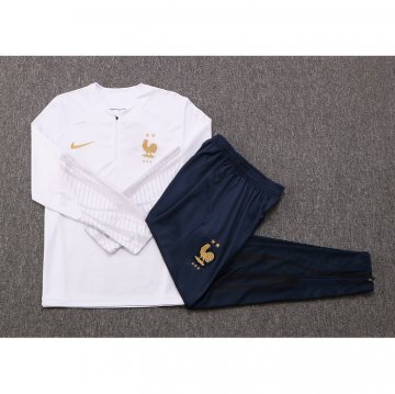 Chandal de Sudadera del Francia Nino 22-23 Blanco
