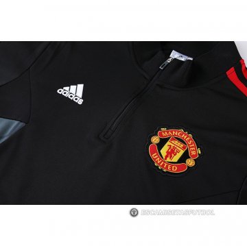 Chandal de Sudadera del Manchester United 2022-23 Negro