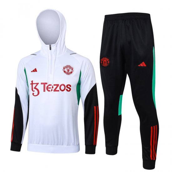 Chandal de Sudadera del Manchester United 2023-2024 Blanco - Haga un click en la imagen para cerrar