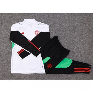 Chandal de Sudadera del Manchester United 23-24 Blanco