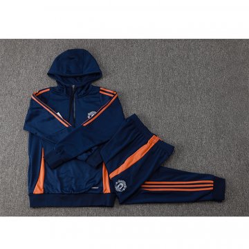 Chandal de Sudadera del Manchester United Nino 2024-25 Azul