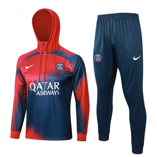 Chandal de Sudadera del Paris Saint-Germain 23-24 Rojo y Azul - Haga un click en la imagen para cerrar