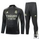 Chandal de Sudadera del Real Madrid Nino 25-26 Gris Verde