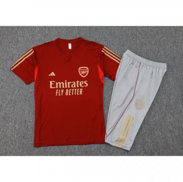Chandal del Arsenal Manga Corta 23-24 Rojo - Pantalon Corto