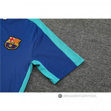 Chandal del Barcelona Manga Corta 23-24 Azul - Pantalon Corto