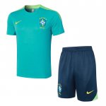 Chandal del Brasil Manga Corta 24-25 Verde - Pantalon Corto