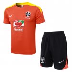 Chandal del Brasil Manga Corta 25-26 Naranja - Pantalon Corto