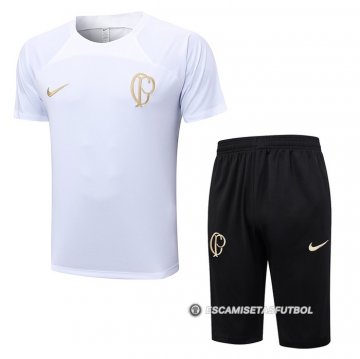 Chandal del Corinthians Manga Corta 23-24 Blanco - Pantalon Corto
