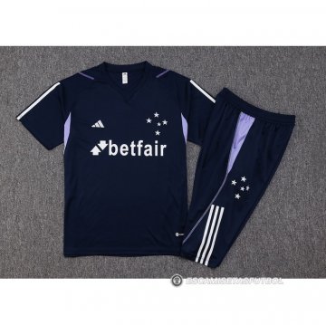 Chandal del Cruzeiro Manga Corta 23-24 Azul - Pantalon Corto