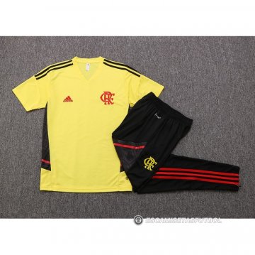 Chandal del Flamengo Manga Corta 22-23 Amarillo