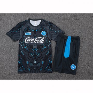 Chandal del Napoli Manga Corta 25-26 Negro - Pantalon Corto