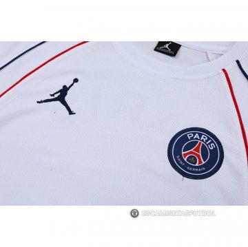 Chandal del Paris Saint-Germain Jordan Manga Corta 2022-23 Blanco - Pantalon Corto