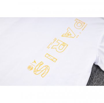 Chandal del Paris Saint-Germain Jordan Manga Corta 23-24 Blanco - Pantalon Corto
