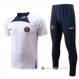 Chandal del Paris Saint-Germain Manga Corta 2022-2023 Blanco