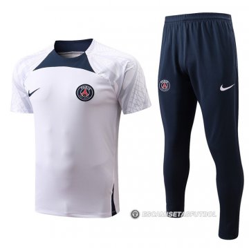 Chandal del Paris Saint-Germain Manga Corta 2022-2023 Blanco