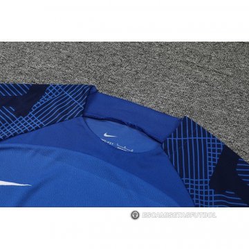 Chandal del Paris Saint-Germain Manga Corta 2022-23 Azul - Pantalon Corto