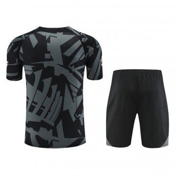Chandal del Paris Saint-Germain Manga Corta 2022-23 Gris - Pantalon Corto