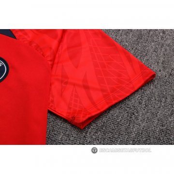 Chandal del Paris Saint-Germain Manga Corta 22-23 Rojo