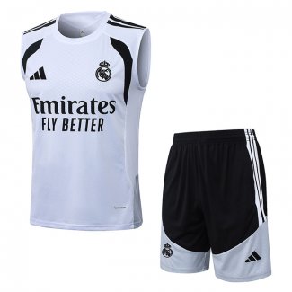 Chandal del Real Madrid Sin Mangas 25-26 Blanco
