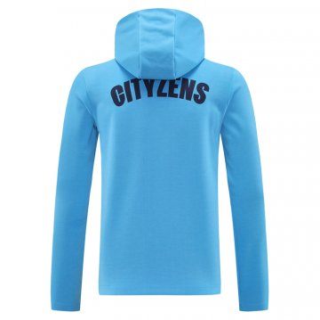 Chaqueta con Capucha del Manchester City 2024-25 Azul