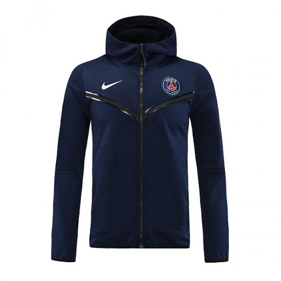 Chaqueta con Capucha del Paris Saint-Germain 2022-23 Azul - Haga un click en la imagen para cerrar